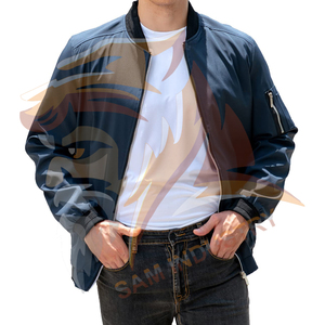 Top Design Men's Winter Jacket with <b>Stand</b> Collar Full Sleeve Customizable Satin Jackets For Online Sale - Product Image 3