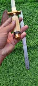 Handcrafted DIY OEM High Carbon Steel Symmetrical Kitchen <b>Carving</b> <b>Knife</b> Drop Point 11in Overall Length Bone Handle Right Hand - Product Image 4
