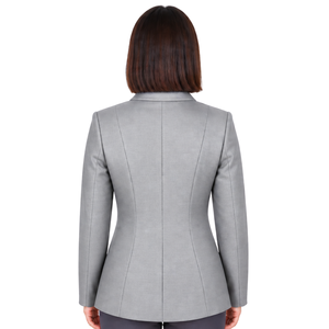 Chaqueta Ecuestre Gris Plateado para Mujer, Blazer de Equitación Elegante, Abrigo para Competición Hípica, Venta al Por Mayor Personalizada - Product Image 2