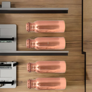 Bouteille d'eau en cuivre brun pur à 100 % (capacité 1000 ml) – Le meilleur produit agricole indien de KC ENTERPRISES – Durée de conservation de 24 mois - Product Image 1