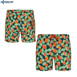 Fashion Men High-quality Breathable Eco-Friendly Lightweight Swimming Shorts Elastic Waist Drawstring Closure Quick Dry 100% - Product Image 3