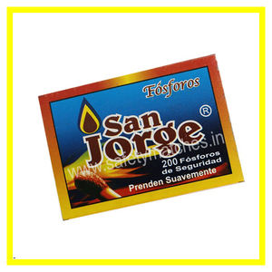 Allumettes classiques en cire de soja, faites à la main, écologiques, imprimées, sûres, avec têtes noires, 70x48x22mm, pour toutes occasions - Product Image 4