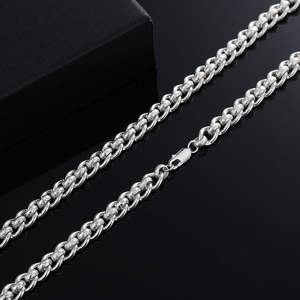 Thick <b>Sterling</b> <b>Silver</b> <b>925</b> <b>Chain</b> Hip Hop Cuban Link for <b>Men</b> Necklace Fine Jewelry <b>Chains</b> Necklace - Product Image 1