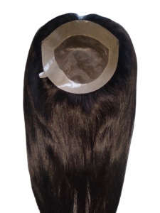 Topper de cheveux Remy Style Body Wave pour femmes avec Mono Base Technique Grade Taz Bangladrsh Indian Hair Topper - Product Image 3