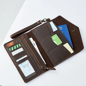 Cartera de mano de cuero grabado largo para mujer, correa de mano, embrague de mano para vacaciones, 2017 - Product Image 1