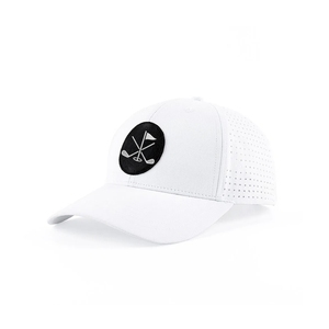 Gorra de Béisbol al por Mayor con Etiqueta Privada, Impermeable, Transpirable, de Secado Rápido, con Logotipo de Parche Tejido Personalizado y Agujeros Perforados Cortados con Láser - Product Image 2
