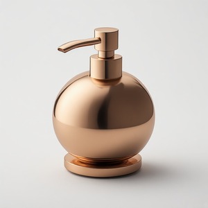 Premium <b>Brushed</b> Brass Soap Dispenser Designed For Elegant Bathroom Countertops With Durable Construction And <b>Smooth</b> Pump - Product Image 1
