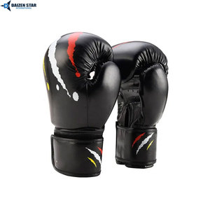 High Quality PU Leather Boxing <b>Gloves</b>, Professional Training Sparring <b>Gloves</b> with Shock Absorption Padding - Product Image 3