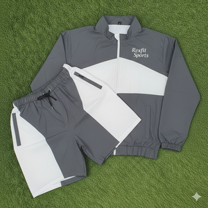 Rexfit Sports Lightweight Mens Windproof Reflective Sports <b>Jacket</b> <b>Short</b> Set Summer Set Tracksuit Set Wholesale - Product Image 3