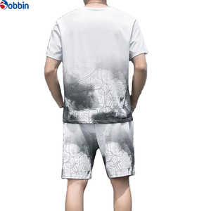 Conjunto Deportivo de Verano para Hombre de BOBBIN INDUSTRIES, Camiseta y Pantalones Jogger, Estilo Urbano, Transpirable, Personalizable, Cómodo, Unisex, Talla Grande - Product Image 1