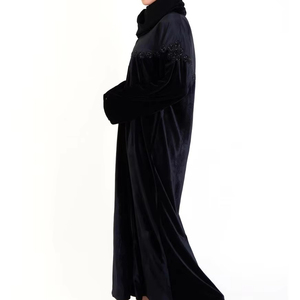 Abaya pour femmes musulmanes, style décontracté tendance, respirant, léger, séchage rapide, manches longues, motif uni, haute qualité, dernière collection - Product Image 5
