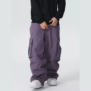 Men Women's Sea Durable ripe Mountain Pro All Function Baggy Snow Pants Waterproof Cargo Pocket Waist Out Gaiter Ski Pant - Product Image 4
