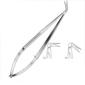 Professional Curved Sharp Spring Scissors for Beauty Salon Cuticle Eyebrow Trimming Stainless Steel Tool at Competitive Price - Product Image 6