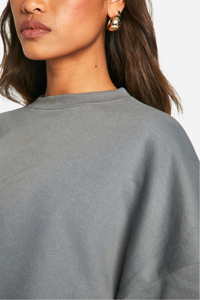Sweat-shirts décontractés surdimensionnés pour femmes, personnalisables, imprimés, col rond, respirants, avec logo frontal, pour l'automne et l'hiver, vente en gros - Product Image 3