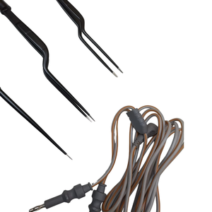 Juego de 3 Pinzas Bipolares de Bayoneta de Acero Inoxidable Antiadherentes, Reutilizables con Cable de Silicona, Tipo Manual Americano - Product Image 3