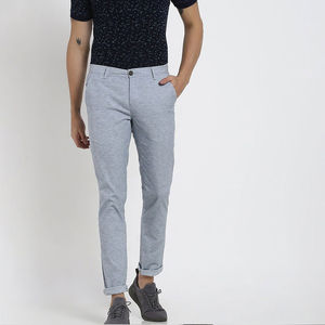 กางเกงชิโน่ผู้ชายทรงตรงสไตล์ผู้ผลิตชั้นนำ คุณภาพดี ผลิตจากผ้าฝ้าย - Product Image 3