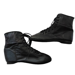 Zapatos de Jazz de cuero, calzado de baile de Jazz largo, color negro, venta al por mayor - Product Image 1