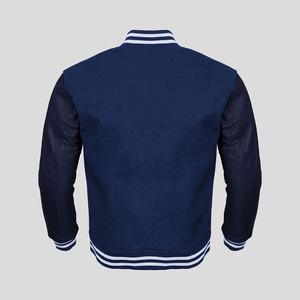 Blouson universitaire d'hiver pour homme 2025, personnalisé, de luxe, en laine, cuir et chenille, brodé, coupe-vent, respirant, style hip-hop, col montant - Product Image 2