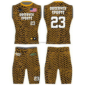 Uniforme 7v7, Conjuntos de Uniformes de Fútbol Americano con Bandera 7v7, Nuevo Diseño de Sublimación, Uniformes 7 contra 7 Personalizados, 100% Poliéster - Product Image 1