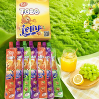 Concentré de boisson en gelée HALAL de qualité supérieure à faible teneur en glucides, fruits aromatisés à la pomme, raisin, mangue, fraise, boîte de sachets emballés Malaisie