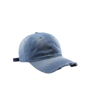 Gorra de Béisbol Clásica con Logo Personalizado, Estilo Vintage, Desgastada, con Agujeros, Ajustable, de 6 Paneles, Moda Urbana, Unisex - Product Image 4