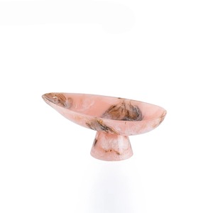 High End Resin Foot Bowl with Matching Serving Tray and Modern Saucers for <b>Eid</b> Celebration Table Setup and Dinnerware Bowls - Product Image 2
