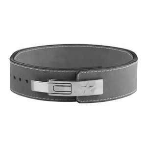 Cinturón de levantamiento de pesas Geo Brother Co de cuero vacuno, antideslizante, transpirable, resistente, ajustable, unisex, con hebilla de palanca. - Product Image 6
