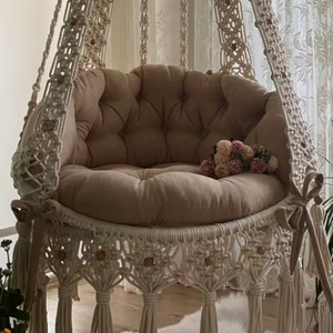 <b>Macrame</b> hangessel,<b>macrame</b> swing,handmade decorasion,gardens swing,gardens decor,<b>macrame</b> chair,<b>macrame</b> hallwanking swing - Product Image 1