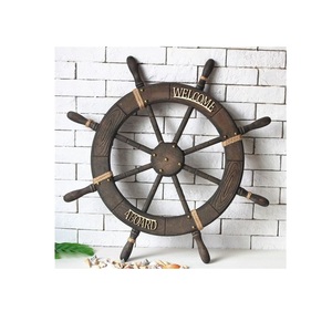 Wooden <b>Ship</b> <b>Wheel</b> Ocean Retreat Companion Designed to Celebrate Nautical Living through Elegant Wall Display and Style - Product Image 6