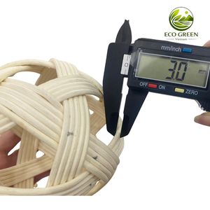 Esfera Decorativa Tejida a Mano con Bolas de Ratán Natural, Decoración Ecológica para el Hogar, Estilo Rústico Boho, Decoración para Mesa de Boda - Product Image 6