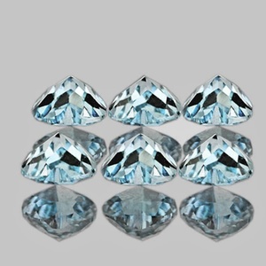 พลอยโทแพซสีฟ้าธรรมชาติทรงหัวใจ คุณภาพเยี่ยม VVS เงางาม ขุดจากดิน สำหรับขายส่งเครื่องประดับ - Product Image 6