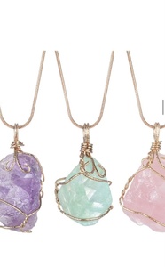 Colgante de Piedra Preciosa de Jaspe Hecho a Mano con Alambre, Diseño de Árbol de la Vida, Estilo Hindú, para Decoración de Bodas y Regalo - Product Image 2