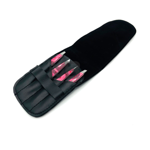 Pinzas de Cejas de Acero Inoxidable Duraderas con Mango Rosa, Juego de Pinzas de Punta Fina para un Acabado Preciso - Product Image 4