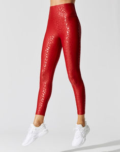 Nouvel Arrivage Leggings de Yoga et de Compression pour Femme, Taille Haute, Imprimé Léopard Rouge, Extensibles, Respirants et Populaires pour la Gym - Product Image 3