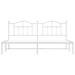 Struttura letto matrimoniale in acciaio verniciato a polvere bianca - Categoria prodotti Letti in metallo - Product Image 5