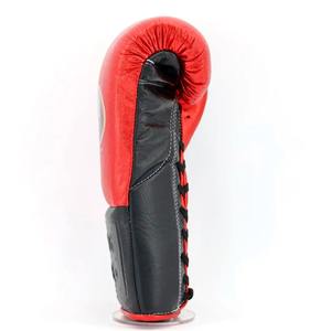 No Boxing No Life Gants de boxe professionnels en cuir de vachette à lacets, rembourrage épais à 4 couches, doigts entièrement protégés, évacuation de l'humidité - Product Image 2