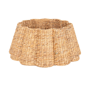 <b>Top</b> Selling Natural Water Hyacinth Classic <b>Christmas</b> <b>Tree</b> Skirt Eco Friendly Handicraft Home Decor Factory Customizable Size - Product Image 6