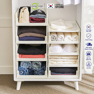 Korean Style Three-Layer <b>Plastic</b> <b>Storage</b> <b>Drawers</b> Injection Molded Clothing Organizer Cabinet for Living Room - Product Image 5