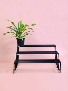 Taille personnalisée intérieur et extérieur métal noir jardinière ensemble élégant support pot de fleur pour la maison jardin décor - Product Image 4