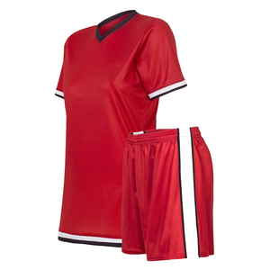 Maillots de football en mesh prêts à être expédiés, ensembles de maillots de foot pour entraînement d'équipe, shorts athlétiques à séchage rapide, logo personnalisé - Product Image 1