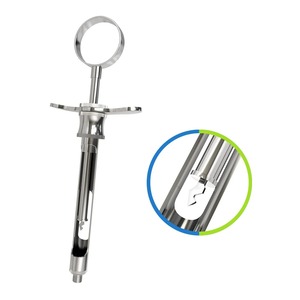 Seringue d'aspiration manuelle chirurgicale dentaire de haute qualité 1,8 ml en acier inoxydable, instrument dentaire certifié CE - Product Image 6