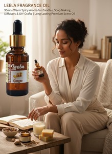 Aceite Aromático de Jengibre Premium 30ml – Aroma Cálido, Especiado y Fresco para Velas, Jabones, Difusores y Perfumes DIY - Product Image 4