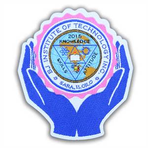 Custom Logo Embroidery Patch Iron on Badge Patch for Uniform School Clothing <b>Hat</b> Jacket Bulk Wholesale - Product Image 1