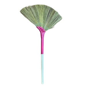 Good Quality Durable Grass <b>Broom</b> Handmade Colorful Long Wooden PVC <b>Handle</b> Made Vietnam Competitive Price for Home Furniture Use - Product Image 3