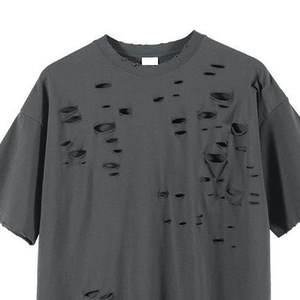 Camiseta Distressed de Alta Calidad para Hombre, Estampado Personalizado, Corte Holgado, Ropa Casual Transpirable, Nuevo Diseño, Camisetas Distressed Personalizadas - Product Image 2