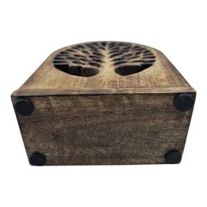Support moderne en bois pour serviettes en papier, idéal pour les tables à manger, les restaurants, les cafés et la décoration de cuisine à domicile - Product Image 2