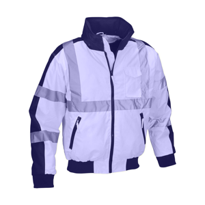 High Visibility Reflective Long Sleeve Safety Shirt Windproof Polyester Workwear for Outdoor Industrial Workers - Product Image 3