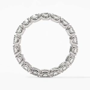 Anillo de Eternidad Completo de Diamantes en Oro Blanco de 14K de Diseño, Adornado con Diamantes Redondos Cultivados en Laboratorio de 1.60ct, Joyería Nupcial - Product Image 5