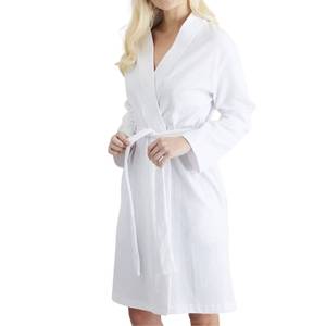 Albornoz Térmico para Mujer OEM con Capucha, Spandex/Algodón, Transpirable, Ecológico, Suave, con Logotipo Frontal, Suministro al por Mayor - Product Image 4