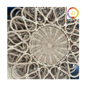 Rattan Wedding Placemat | Handwoven Charger <b>Plate</b> | Natural Table Setting | Bulk Vietnam Factory - Product Image 3